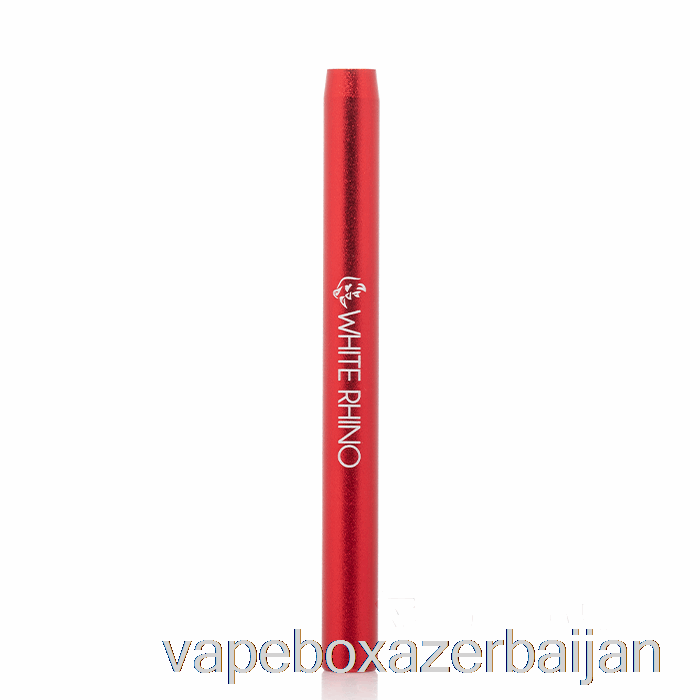 Vape Azerbaijan White Rhino Metal Bat Taster Pipe Red